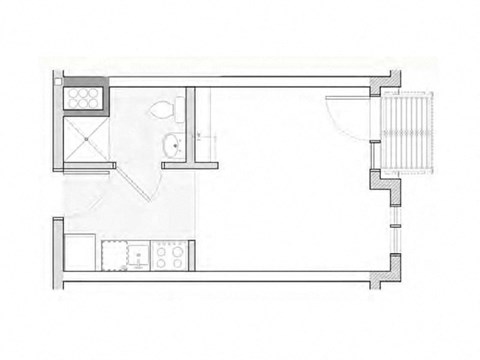a floor plan of a small apartment